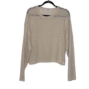 Beige Knit Swim Coverup
